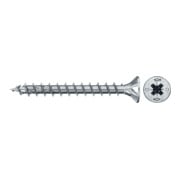 fischer Vis PowerFast II FPF II CZF 4,5x40 BC 500 Tête fraisée, empreinte PZ, zingué blanc, filetage total-5