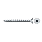 fischer Vis PowerFast II FPF II CZF 5,0x35 BC 500 Tête fraisée, empreinte PZ, zingué blanc, filetage total-5