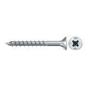 fischer Vis PowerFast II FPF II CZP 4,0x30 BC 200 Tête fraisée, empreinte PZ, zingué blanc, filetage partiel-5