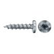 fischer Vis PowerFast II FPF II PTF 4,0x16 BC 200 Tête cylindrique bombée, empreinte TX, zingué blanc, filetage total