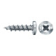 fischer Vis PowerFast II FPF II PTF 4,5x20 BC 200 Tête cylindrique bombée, empreinte TX, zingué blanc, filetage total