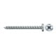 fischer Vis PowerFast II FPF II PZF 4,0x40 BC 200 Tête cylindrique bombée, empreinte PZ, zingué blanc, filetage total