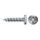 fischer Vis PowerFast II FPF II PZF 4,5x16 BC 200 Tête cylindrique bombée, empreinte PZ, zingué blanc, filetage total