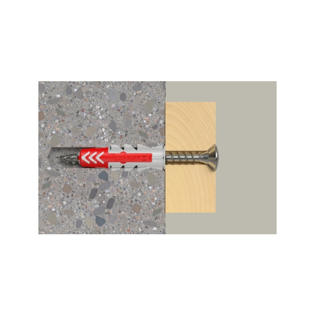 fischer Vis PowerFast II FPF II RZF 4,0x30 BC 500 Tête fraisée bombée, empreinte PZ, zingué blanc, filetage total