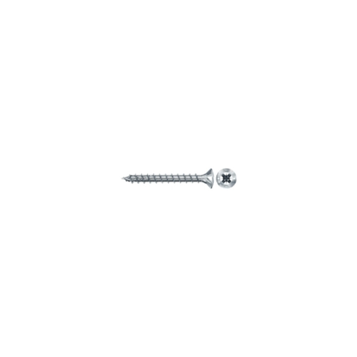 fischer Vis PowerFast II FPF II RZF 4,0x30 BC 500 Tête fraisée bombée, empreinte PZ, zingué blanc, filetage total