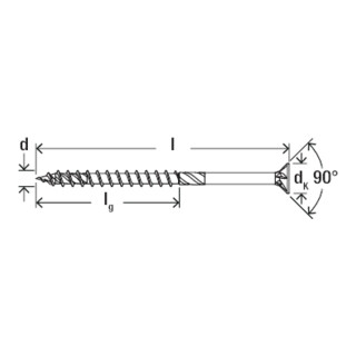 fischer Vite per costruzioni in legno PowerFast II con testa svasata TX40 TG blvz 50