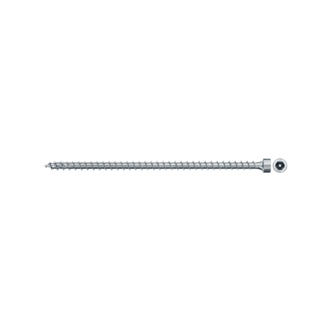 fischer voldraad constructieschroef Powerfull II CHTF 6,0x100 BC 100 TX cilinderkop elektrolytisch verzinkt staal