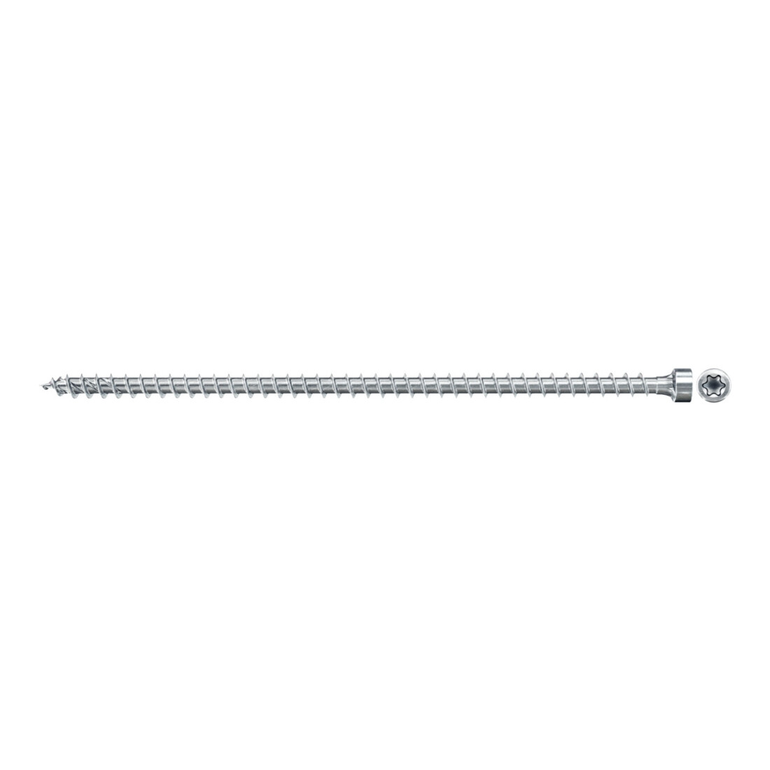 fischer voldraad constructieschroef Powerfull II CHTF 8,0x350 BC 50 TX cilinderkop elektrolytisch verzinkt staal