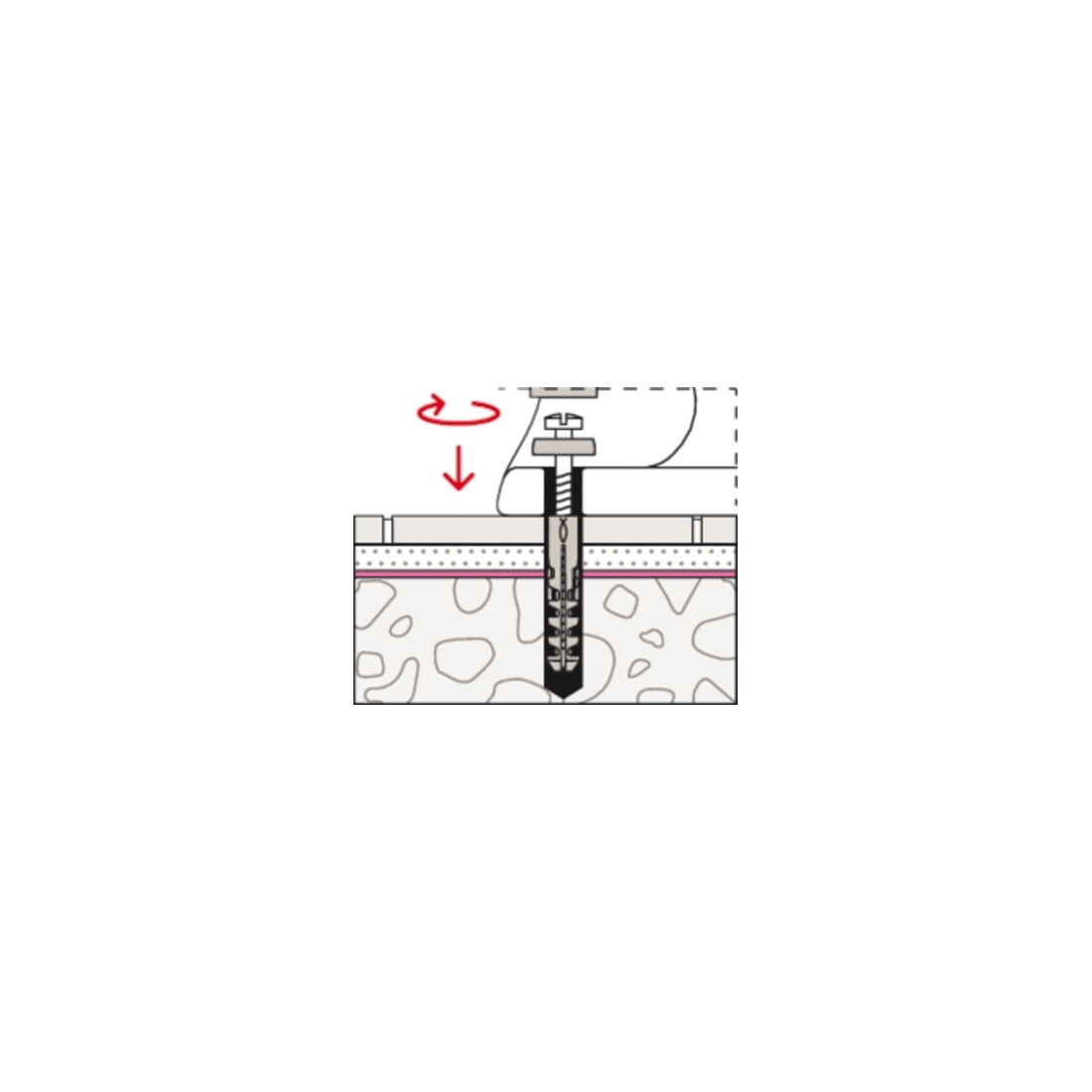 fischer WC en sanitairbevestiging S 8 D 70 WCR
