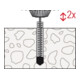 fischer WHG Set beschichteter Beton M8 gvz.-5