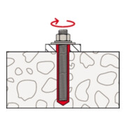 fischer WHG Set béton revêtu M16 R-4