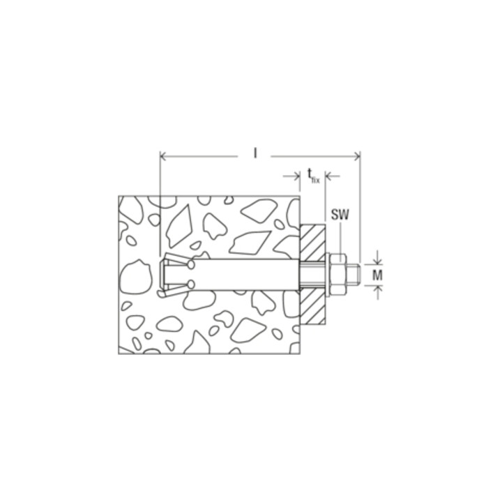 fischer Zykon-Steigeisenbefestigung FZA 14x40 ST A4