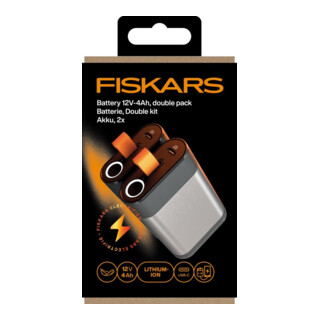 Fiskars Akku 12V-4Ah 2 Stk.