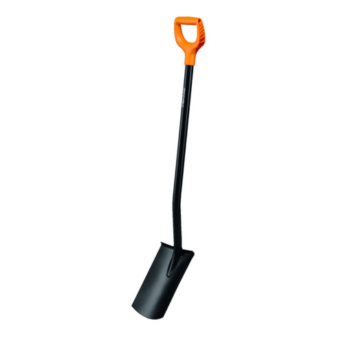 Fiskars Bêche de jardin ronde Solid métal