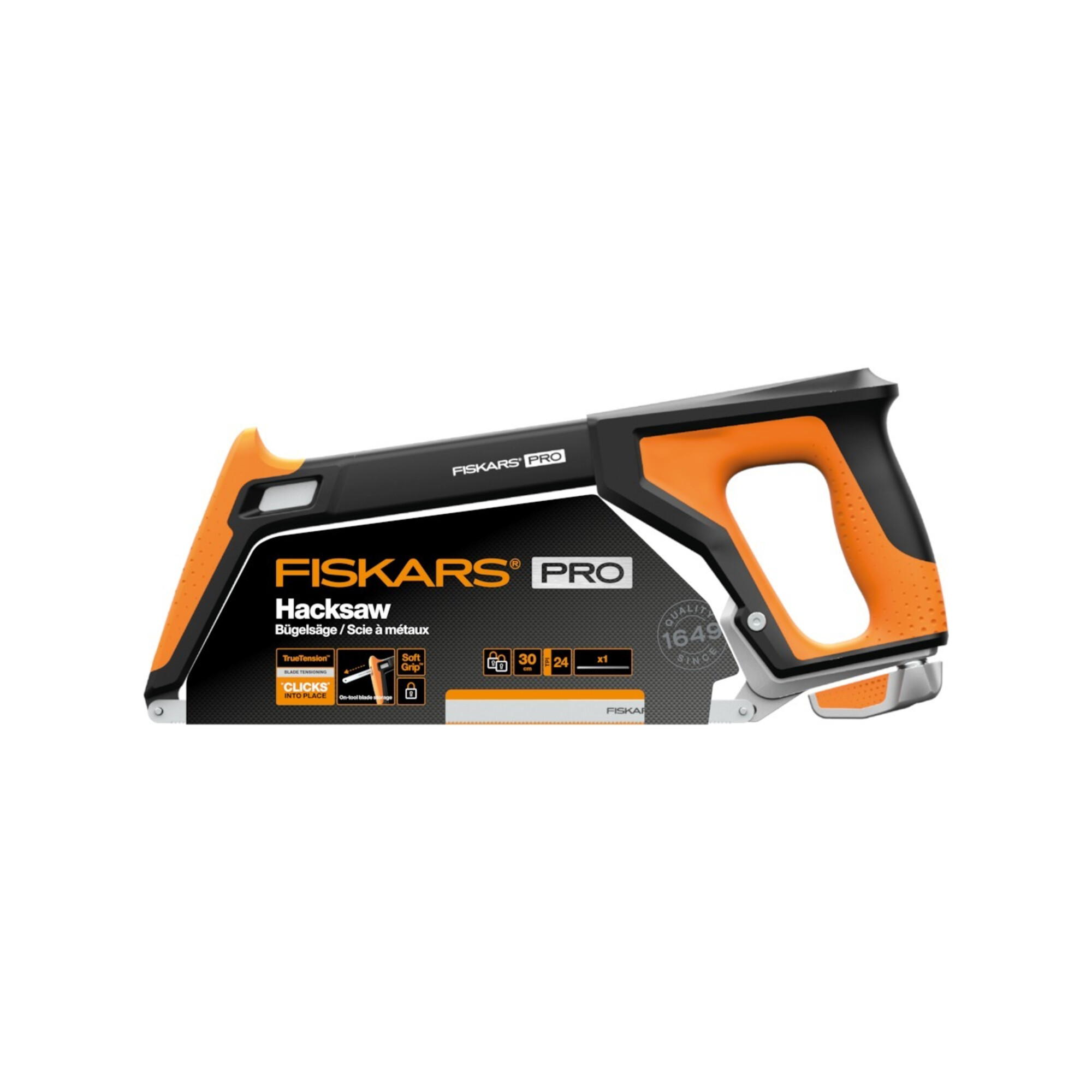Fiskars Bügelsäge 30 cm 24 TPI TrueTension