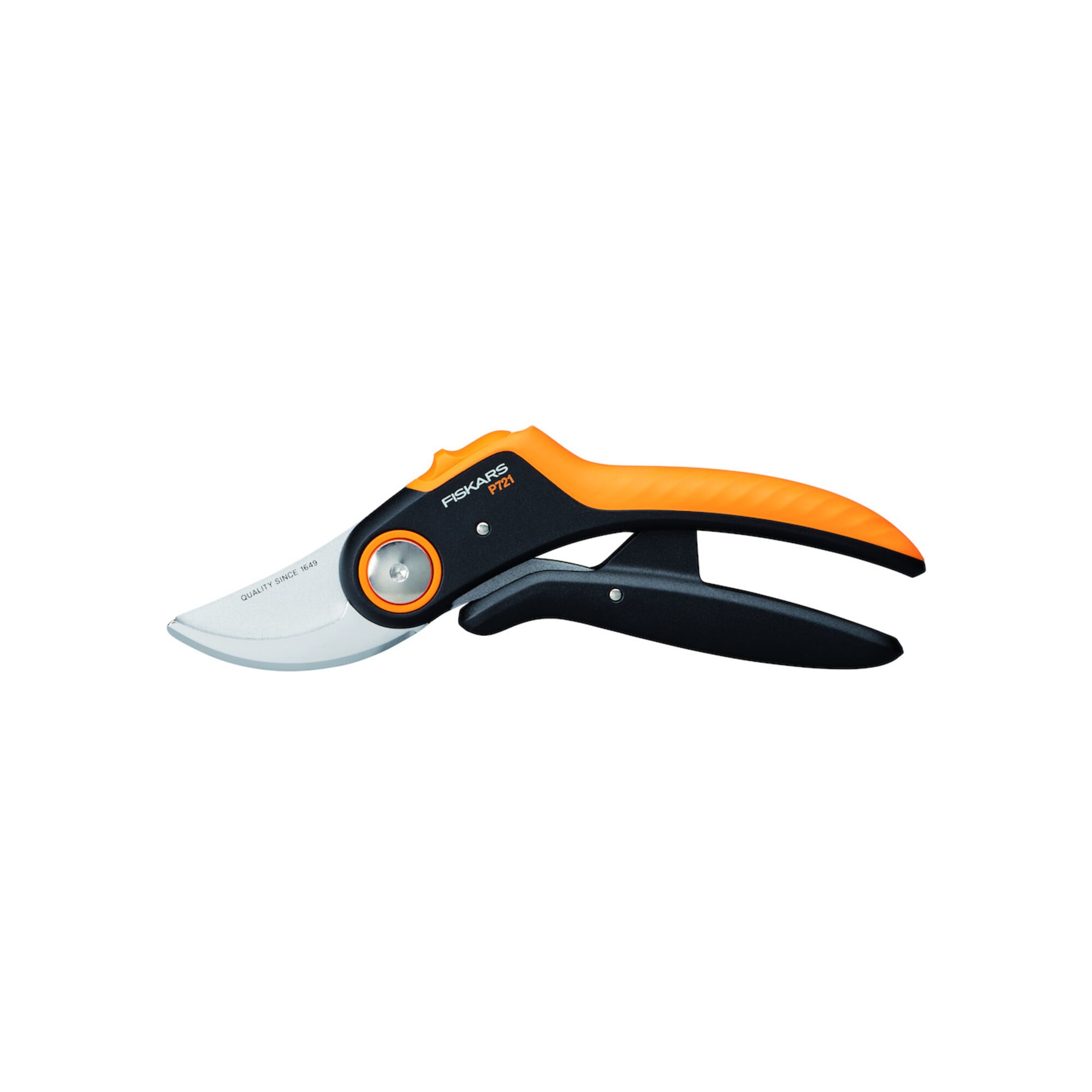 Fiskars Bypass Gartenschere (P721) Plus PowerLever