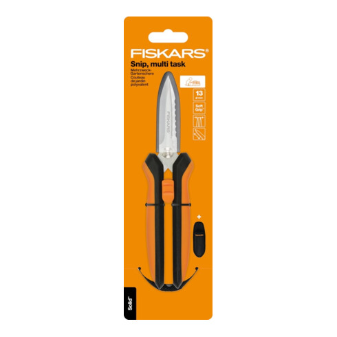 Fiskars Cisailles de jardin polyvalentes SP320 Solid