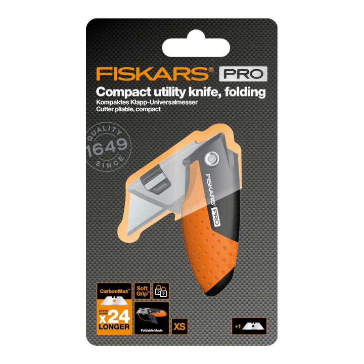 Fiskars Couteau pliant compact Pro