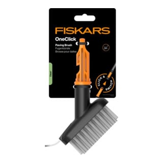 Fiskars Fugenbürste OneClick Stahlklinge Stahlbürsten