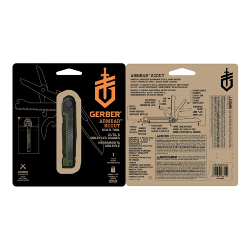 Fiskars Multitool Armbar Scout Dark Green Dark Green