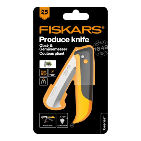Fiskars Obst- und Gemüsemesser K80 X-series