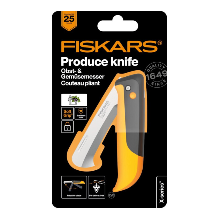 Fiskars Obst- und Gemüsemesser K80 X-series