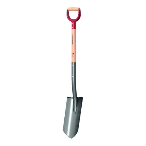 Fiskars Pelle de drainage CLASSIC avec manche en bois FSC