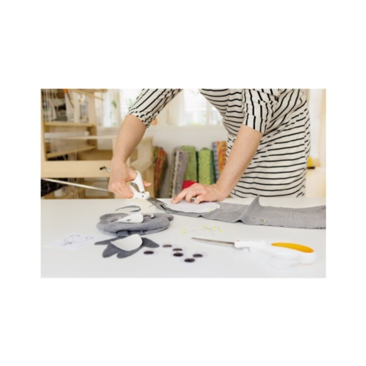 FISKARS Schere Easy Action 9-9154 RazorEdge 21cm weiß/orange
