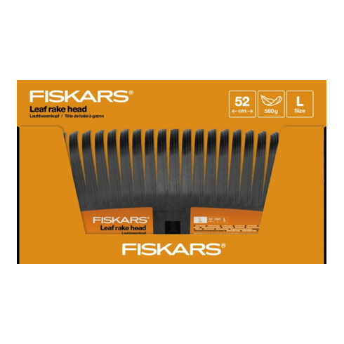 Fiskars Tête de balai à feuilles L, noir Solid