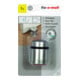 fix-o-moll SUKI, Bodentürstopper H 44mm,Ø 33mm Metall silberfarbig satiniert
