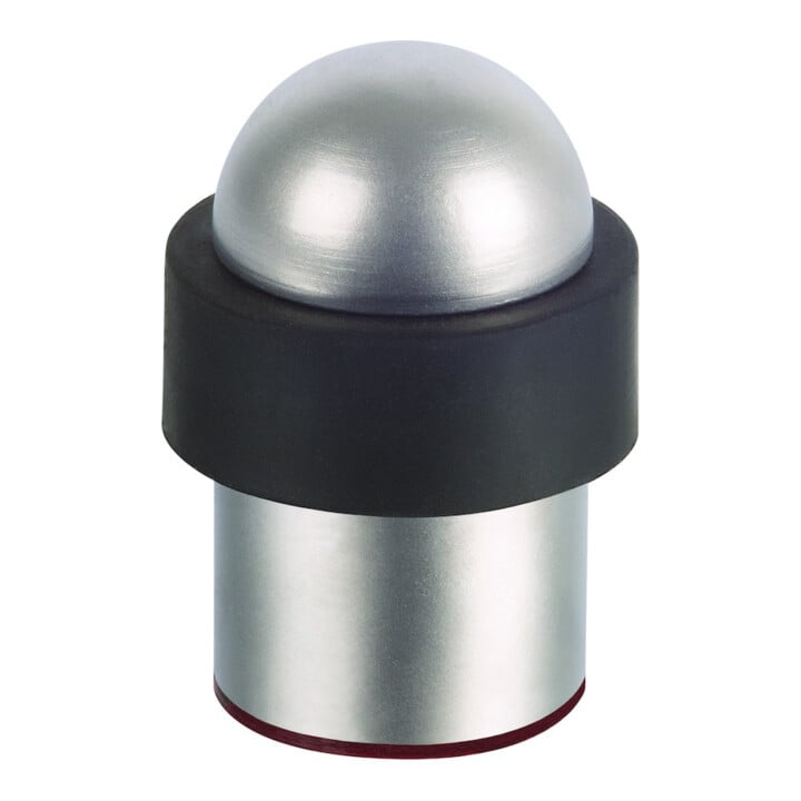 fix-o-moll SUKI, Bodentürstopper H 50mm,Ø 28mm Metall silberfarbig satiniert