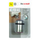 fix-o-moll SUKI, butoir de porte au sol H 44 mm, Ø 33 mm métal argent satiné-3