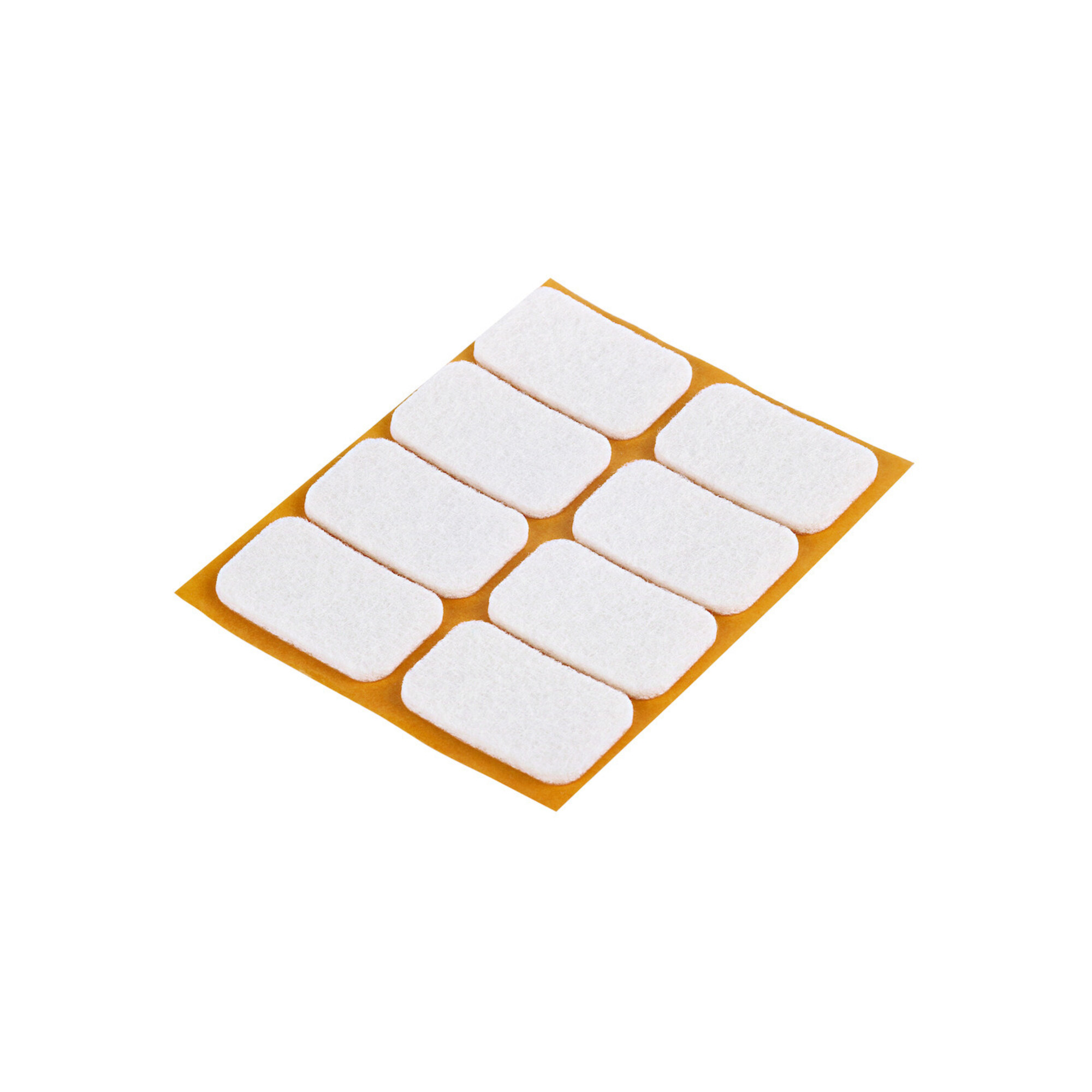 fix-o-moll SUKI, Gleiter oval,B 22xL36mm zum Kleben Filz weiß