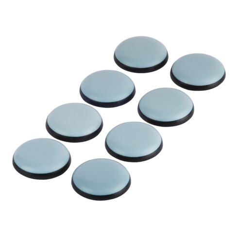fix-o-moll SUKI, Gleiter rund, Durchmesser 25mm zum Kleben Kunststoff grau