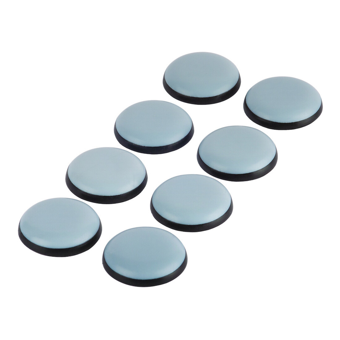 fix-o-moll SUKI, Gleiter rund, Durchmesser 25mm zum Kleben Kunststoff grau