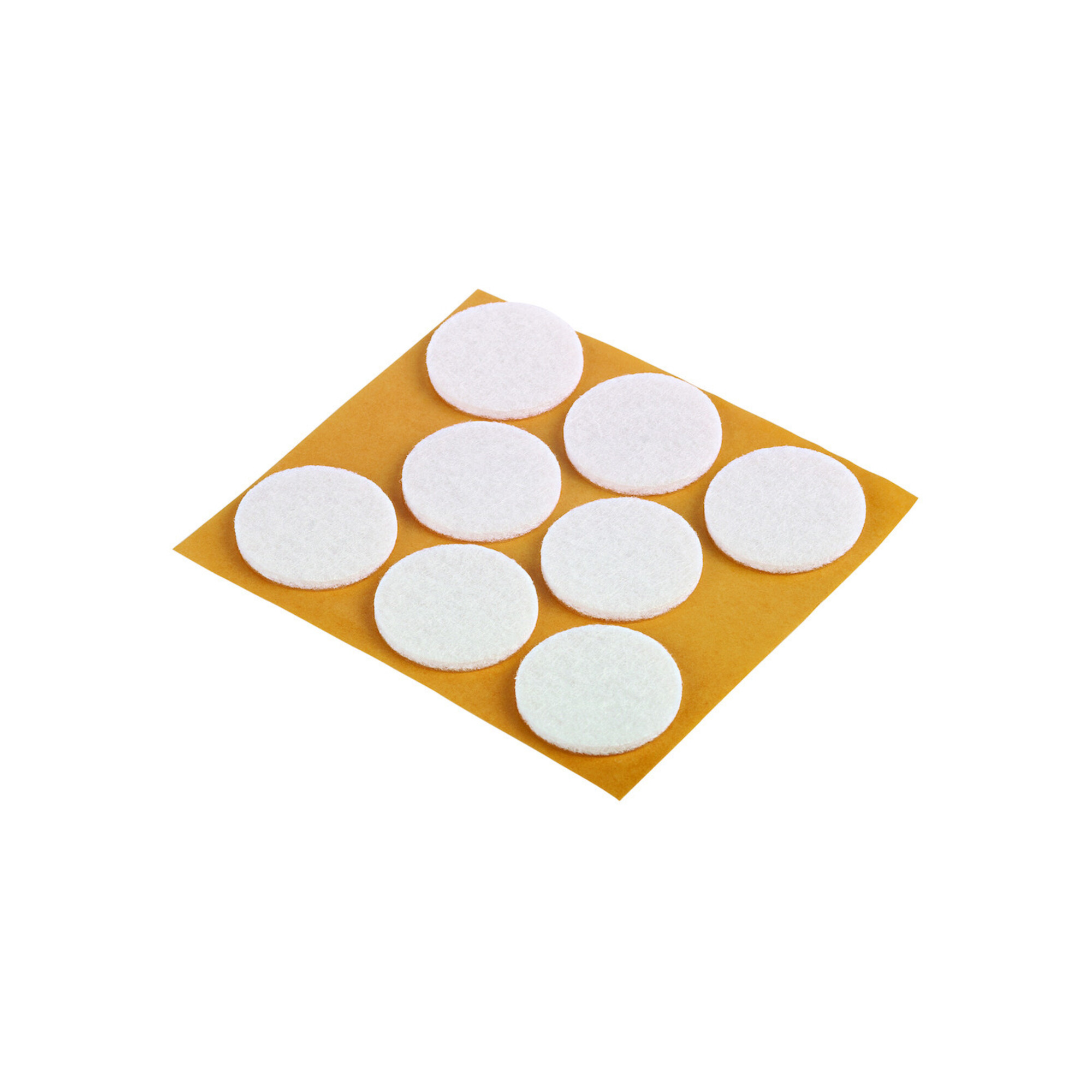 fix-o-moll SUKI, Gleiter rund, Durchmesser 28mm zum Kleben Filz weiß