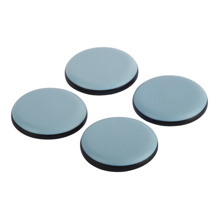 fix-o-moll SUKI, Gleiter rund, Durchmesser 40mm zum Kleben Kunststoff grau