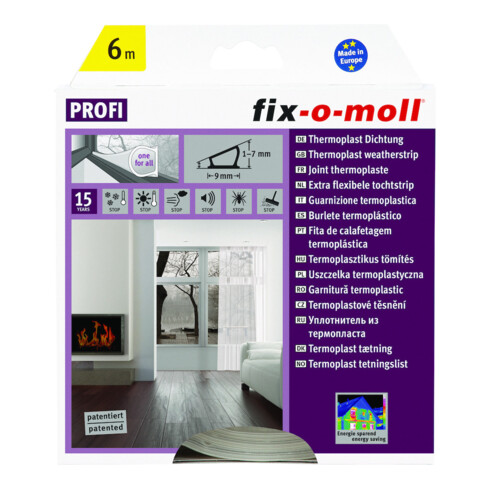 fix-o-moll SUKI, joint de porte-fenêtre à monter en thermoplastique