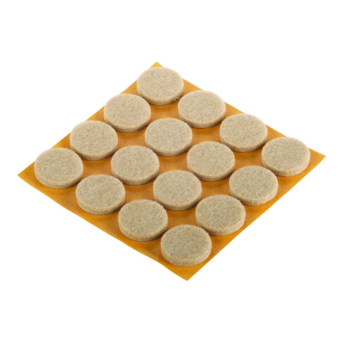 fix-o-moll SUKI, patin rond, diamètre 22 mm, à coller, feutre beige