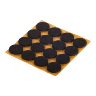 fix-o-moll SUKI, patin rond, diamètre 22 mm à coller, feutre marron