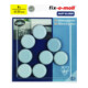 fix-o-moll SUKI, patin rond, diamètre 25 mm, à coller, plastique gris-1