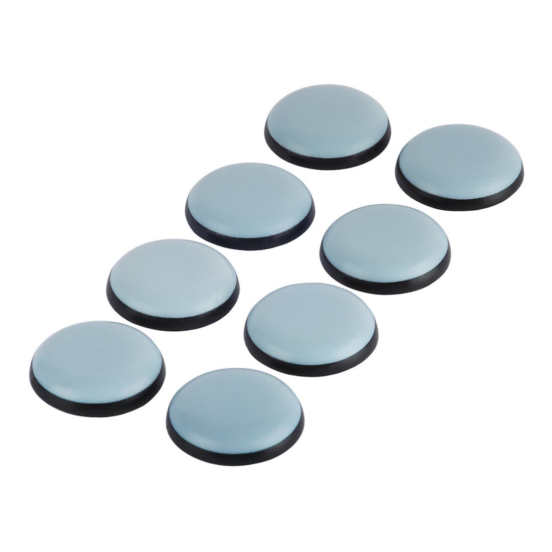 fix-o-moll SUKI, patin rond, diamètre 25 mm, à coller, plastique gris