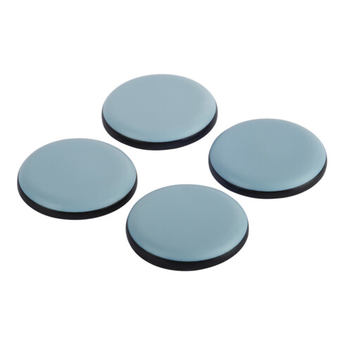 fix-o-moll SUKI, patin rond, diamètre 40 mm à coller, plastique gris