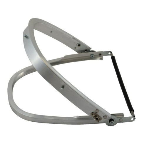 Fixation p. casque universelle pour tous les casques standard aluminium EN 166 E