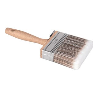 Flächenstreicher dos B30×L100 mm, poils L.65 mm, brosse spéciale entièrement synthétique, dos en cuir