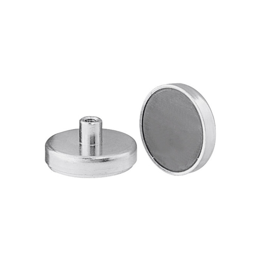 Flachgreifermagnet mit Innengewinde, Ferrit,⌀ 80 mm