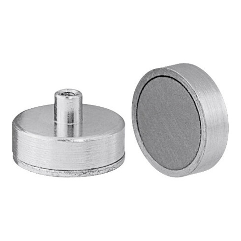 Flachgreifermagnet mit Innengewinde, SmCo5,⌀ 10 mm
