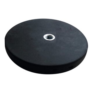 Flachgreifermagnet Set 2-teilig mit Gewindebuchse flach, Neodym,⌀ 66 mm