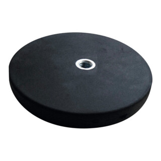 Flachgreifermagnet Set 2-teilig mit Gewindebuchse flach, Neodym,⌀ 88 mm