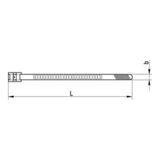 Hellermann Tyton Kabelbinder Robusto-Serie schwarz